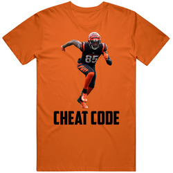 Tee Higgins Cheat Code Cincinnati Football Fan T Shirt