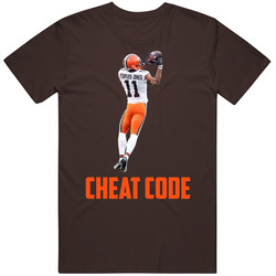 Donovan Peoples Jones Cheat Code Cleveland Football Fan T Shirt