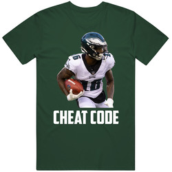 Quez Watkins Cheat Code Philadelphia Football Fan T Shirt