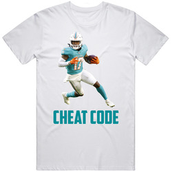 Jaylen Waddle Cheat Code Miami Football Fan T Shirt
