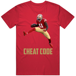 Brandon Aiyuk Cheat Code San Francisco Football Fan T Shirt
