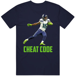 Tyler Lockett Cheat Code Seattle Football Fan T Shirt