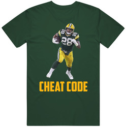 Aj Dillon Cheat Code Green Bay Football Fan T Shirt