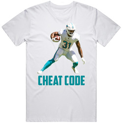 Raheem Mostert Cheat Code Miami Football Fan T Shirt
