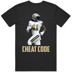 Alvin Kamara Cheat Code New Orleans Football Fan T Shirt