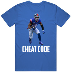 Saquon Barkley Cheat Code New York Football Fan T Shirt