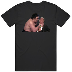 Andre The Giant Choking Bob Uecker Wrestling Fan T Shirt