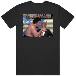 Andre The Giant Choking Bob Uecker Wrestling T Shirt