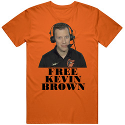 Free Kevin Brown Baltimore Announcer Fired Baseball T Shirt