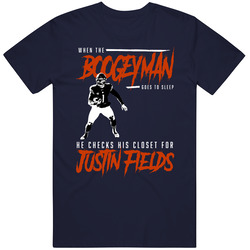 Justin Fields Boogeyman Chicago Football Fan T Shirt