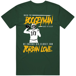 Jordan Love Boogeyman Green Bay Football Fan T Shirt