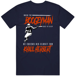 Khalil Herbert Boogeyman Chicago Football Fan T Shirt