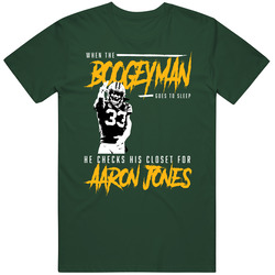 Aaron Jones Boogeyman Green Bay Football Fan T Shirt