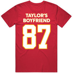 Taylor's Boyfriend Travis Kelce 87 Fan T Shirt