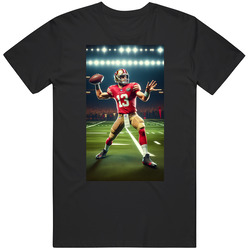 Brock Purdy San Francisco Quarterback Throwing Football Fan T Shirt