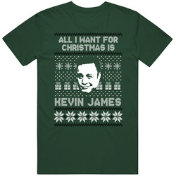 All I Want For Christmas Is Kevin James Ugly Sweater Fan T Shirt
