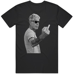 Anthony Bourdain Middle Finger T Shirt