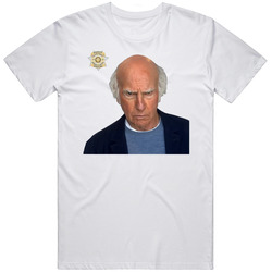 Larry David Mug Shot Parody Fan T Shirt