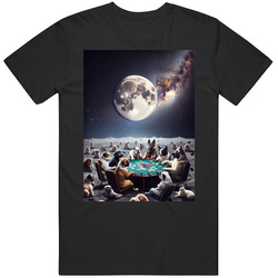 Dogs Playing Poker Card Game T Shirt