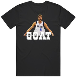 Dirk Nowitzki Goat Basketball Fan T Shirt