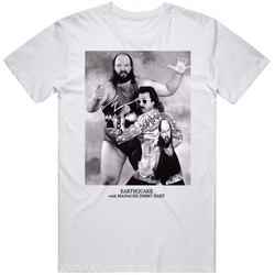 Earthquake Jimmy Hart Wrestling Photo T Shirt