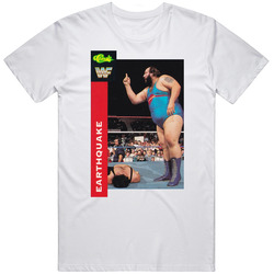 Earthquake Wrestling Sports Card Fan T Shirt