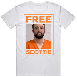 Free Scottie Scheffler Mugshot Fan T Shirt