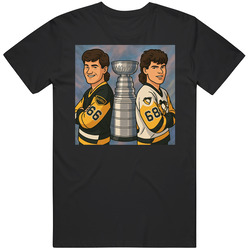 Mario Lemieux Jaromir Jagr Back To Back Stanley Cup Champs T Shirt