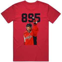 Ovechkin 895 Goals Scoring Record Hockey Fan T Shirt