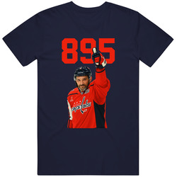Ovechkin 895 Goals Scoring Record Hockey T Shirt