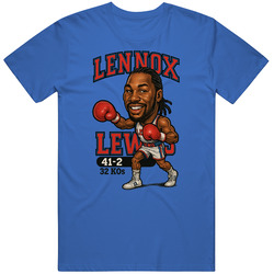 Lennox Lewis Caricature Boxing Record T Shirt
