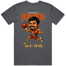 Manny Pacquiao Caricature Boxing Record T Shirt