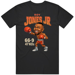 Roy Jones Jr Caricature Boxing Record T Shirt