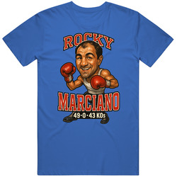 Rocky Marciano Caricature Boxing Record T Shirt