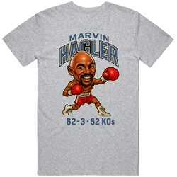 Marvin Hagler Caricature Boxing Record T Shirt