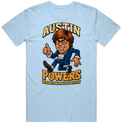 Austin Powers International Man Of Mystery Caricature T Shirt
