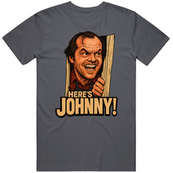The Shinning Here's Johnny Movie Caricature T Shirt