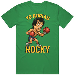 Rocky Yo Adrian Movie Caricature T Shirt