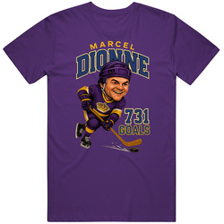 Marcel Dionne 731 Goals Sports Caricature T Shirt