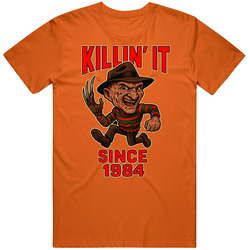 Freddy Krueger Elm Street Horror Movie Caricature T Shirt