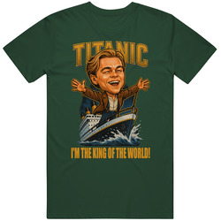 Titanic King Of The World Movie Caricature T Shirt