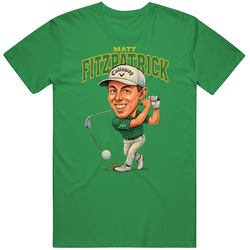 Matt Fitzpatrick Caricature Golf T Shirt