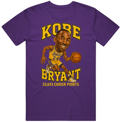 Kobe Bryant Basketball Caricature T Shirt