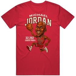 Michael Jordan Basketball Caricature T Shirt