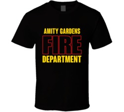 Amity Gardens Fire Department Personalized City T Shirt