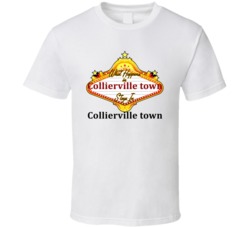 Collierville town What Happens in Vegas Parody Funny Custom T Shirt