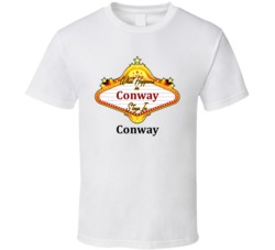 Conway What Happens in Vegas Parody Funny Custom T Shirt