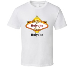 Holyoke What Happens in Vegas Parody Funny Custom T Shirt
