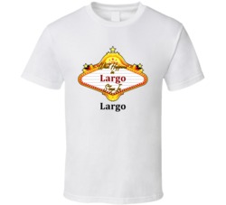 Largo What Happens in Vegas Parody Funny Custom T Shirt