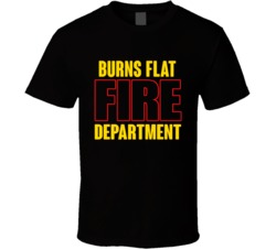 Burns Flat Fire Department Personalized City T Shirt